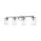 Z-Lite Thayer Vanity, 4-Light, 30.75 In.W x 5.75 In.L x 8.75 In.H, Chrome /Clear 742-4V-CH - alternate 1